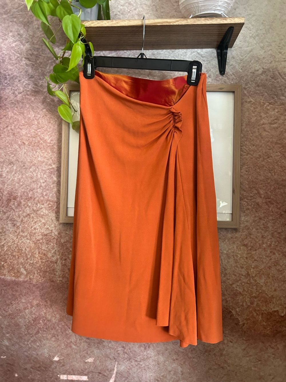Dacre Nicholas- Orange Midi Skirt